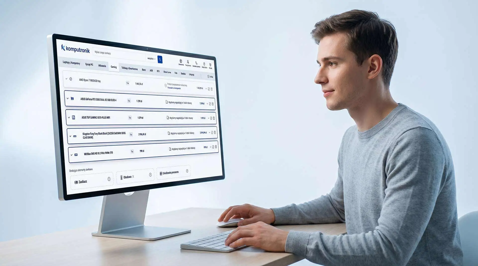 Konfigurator PC Komputronik złóż mocny zestaw bez wtopy