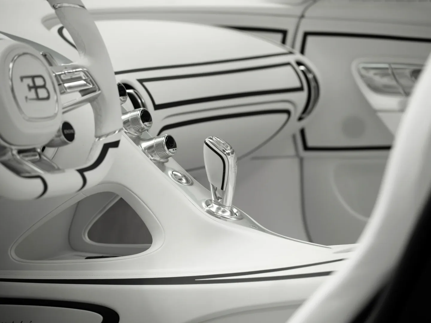 Bugatti z porcelaną. Tak wygląda luksus bez limitu. Zobacz Bugatti W16 Mistral Blanc Éternel