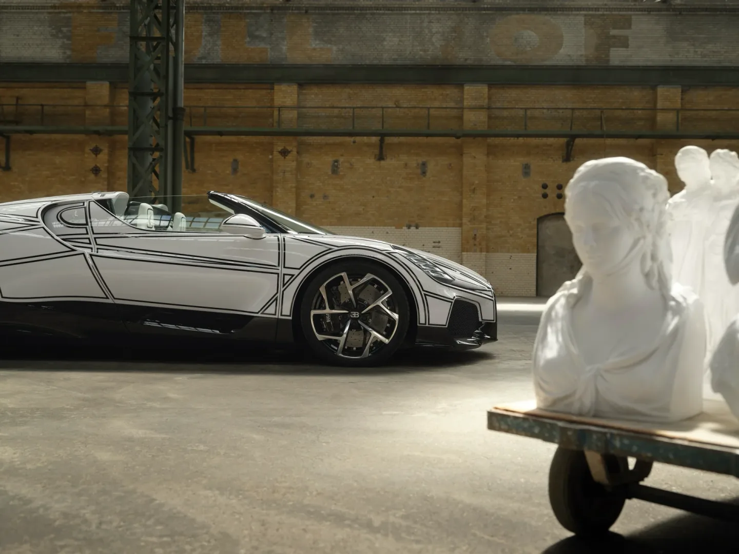 Bugatti z porcelaną. Tak wygląda luksus bez limitu. Zobacz Bugatti W16 Mistral Blanc Éternel