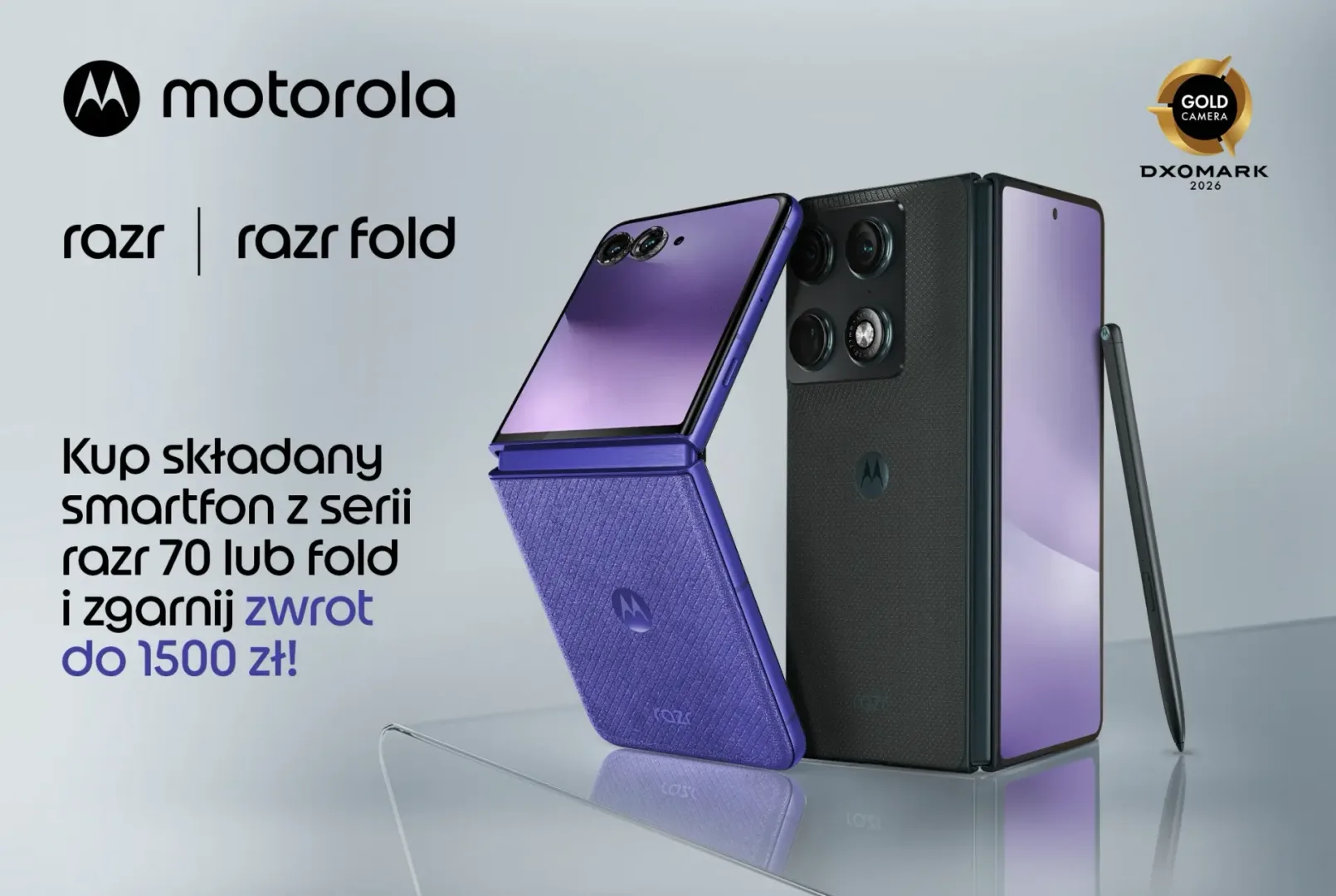 Cashback Motorola. Składany smartfon może kosztować mniej Cashback Motorola. Składany smartfon może kosztować mniej