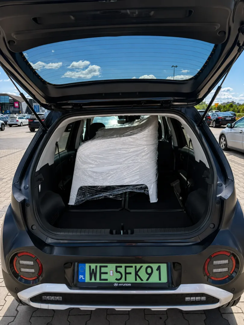 Hyundai Inster 49kWh. Wygląda śmiesznie, a to początek zalet Hyundai Inster Long Range 49 kWh 115KM