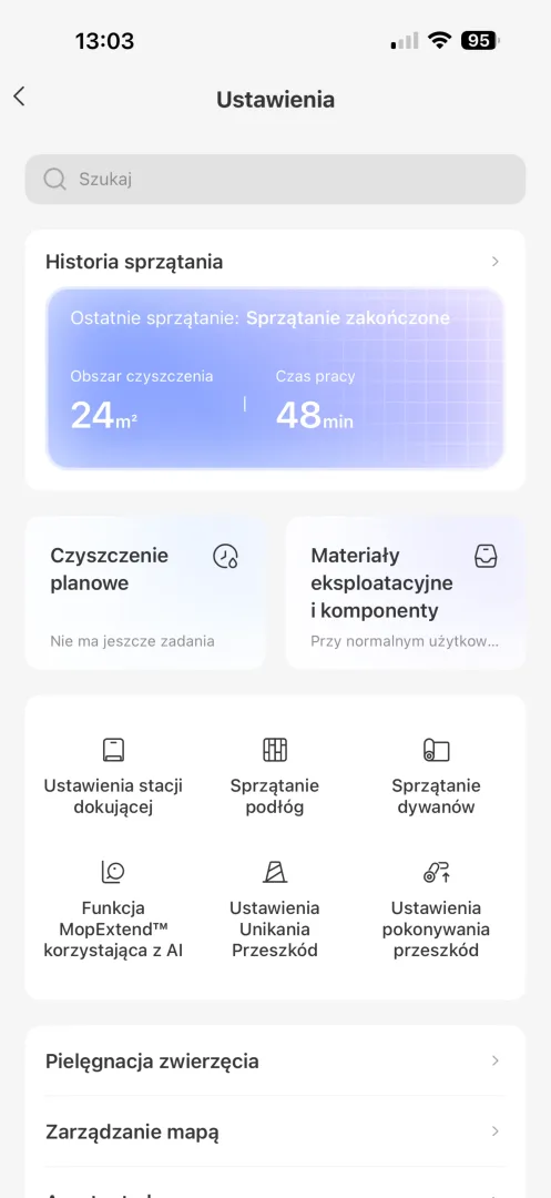 Ten robot kosztuje 5500 zł. Po chwili rozumiesz że to okazja Aplikacja MOVAhome zainstalowana na smartfonie z iOS.