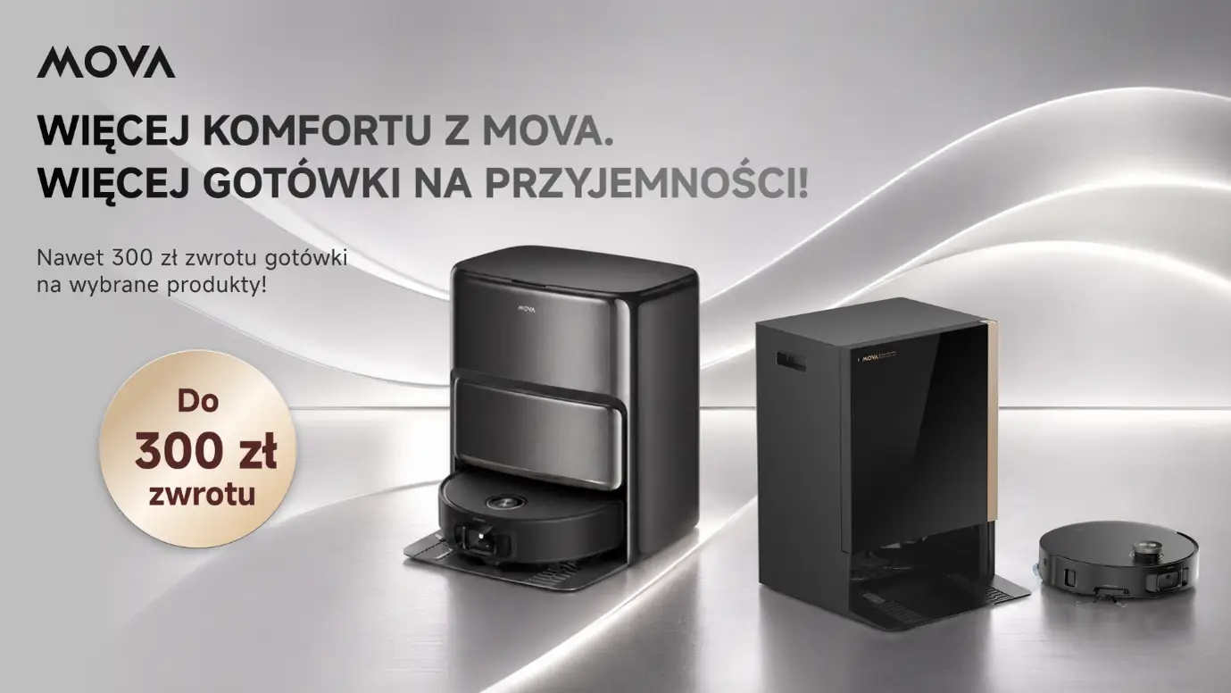 Cashback MOVA. Do 300 zł zwrotu tylko do 28 lipca cashback MOVA