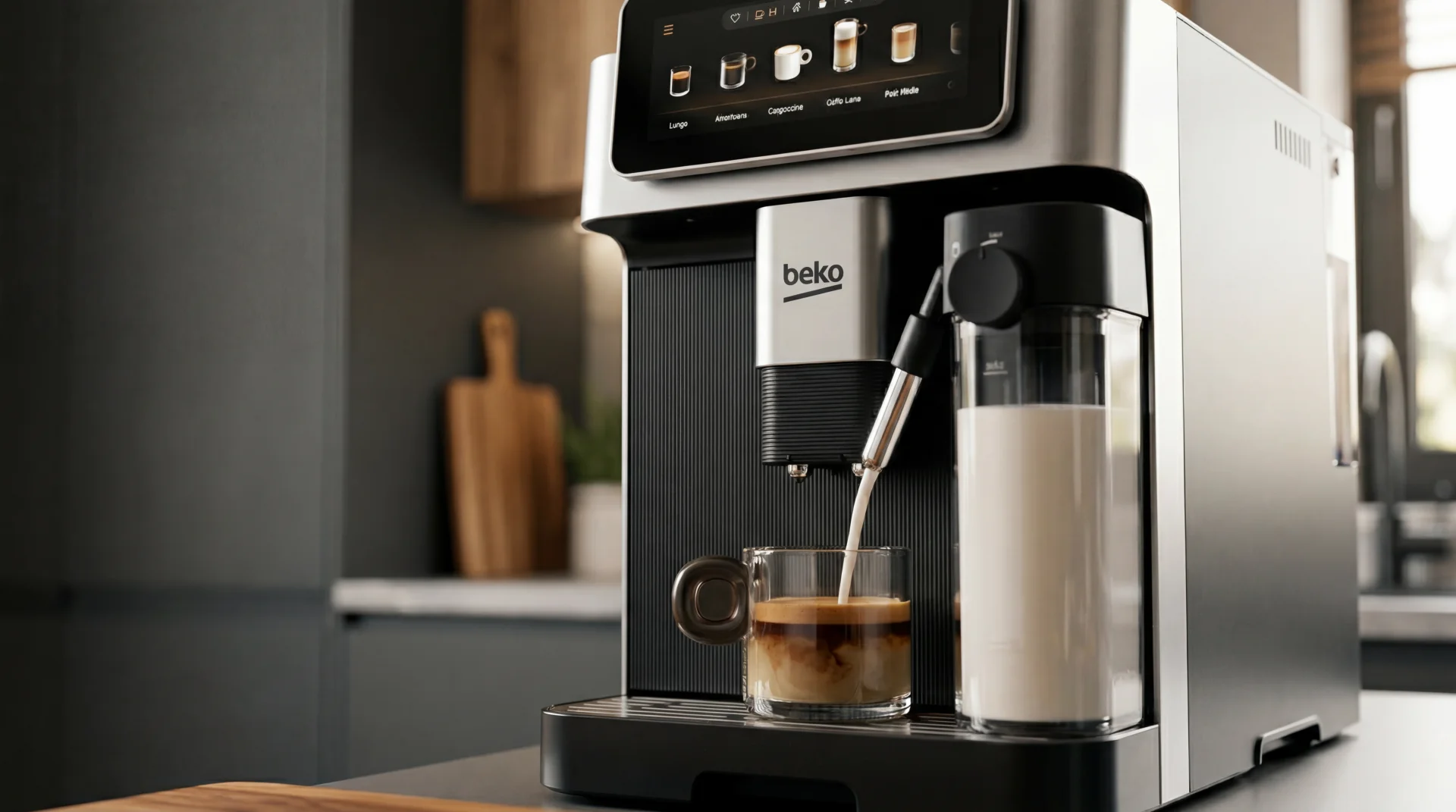 Beko CaffeExperto. Ekspres zrobi nawet 50 napojów Beko CaffeExperto CEG 8564 X