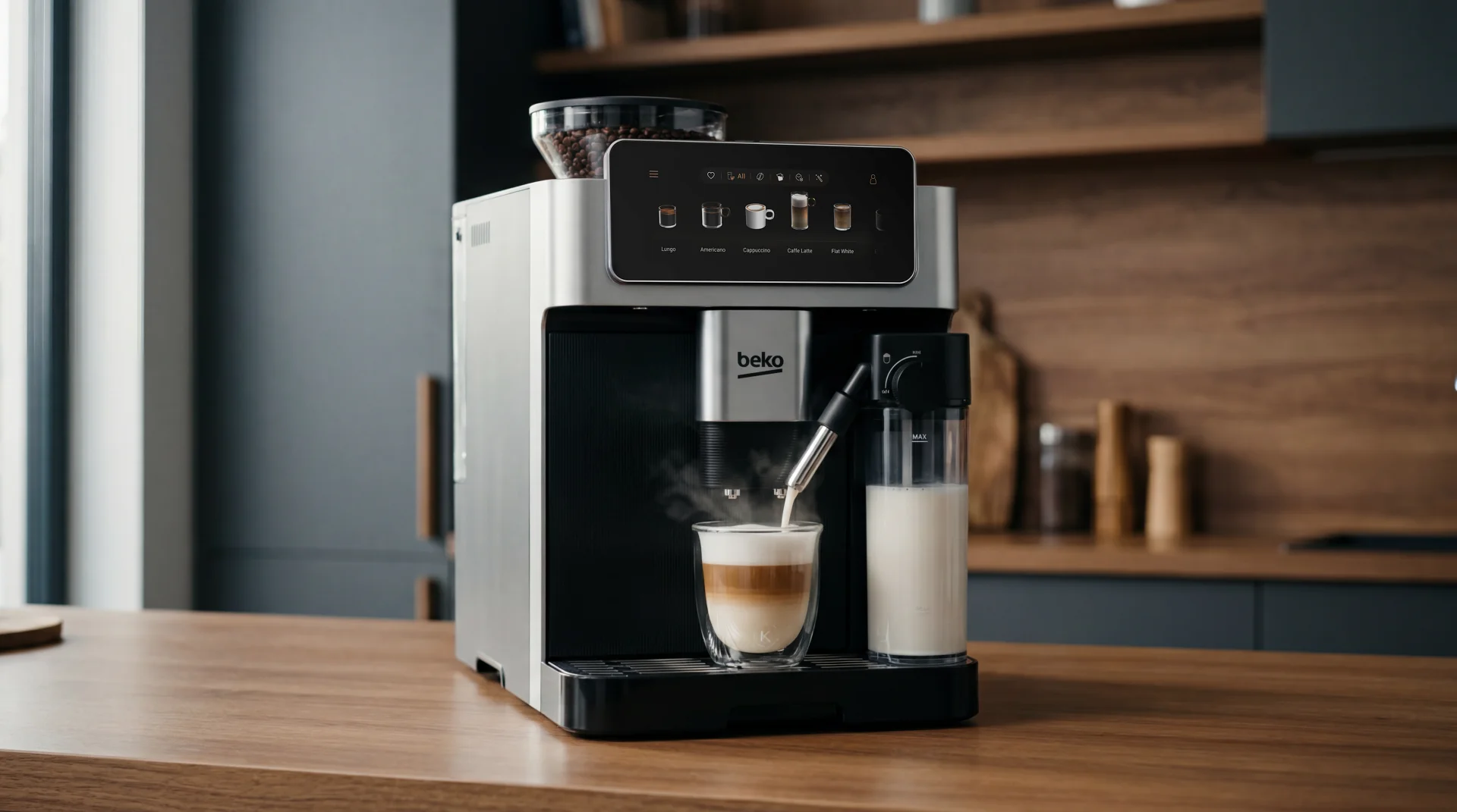 Beko CaffeExperto. Ekspres zrobi nawet 50 napojów Beko CaffeExperto CEG 8564 X