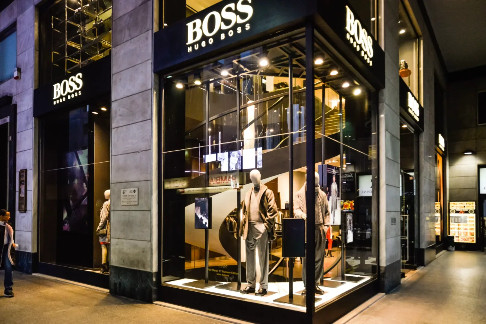 Sklep należący do Hugo Boss