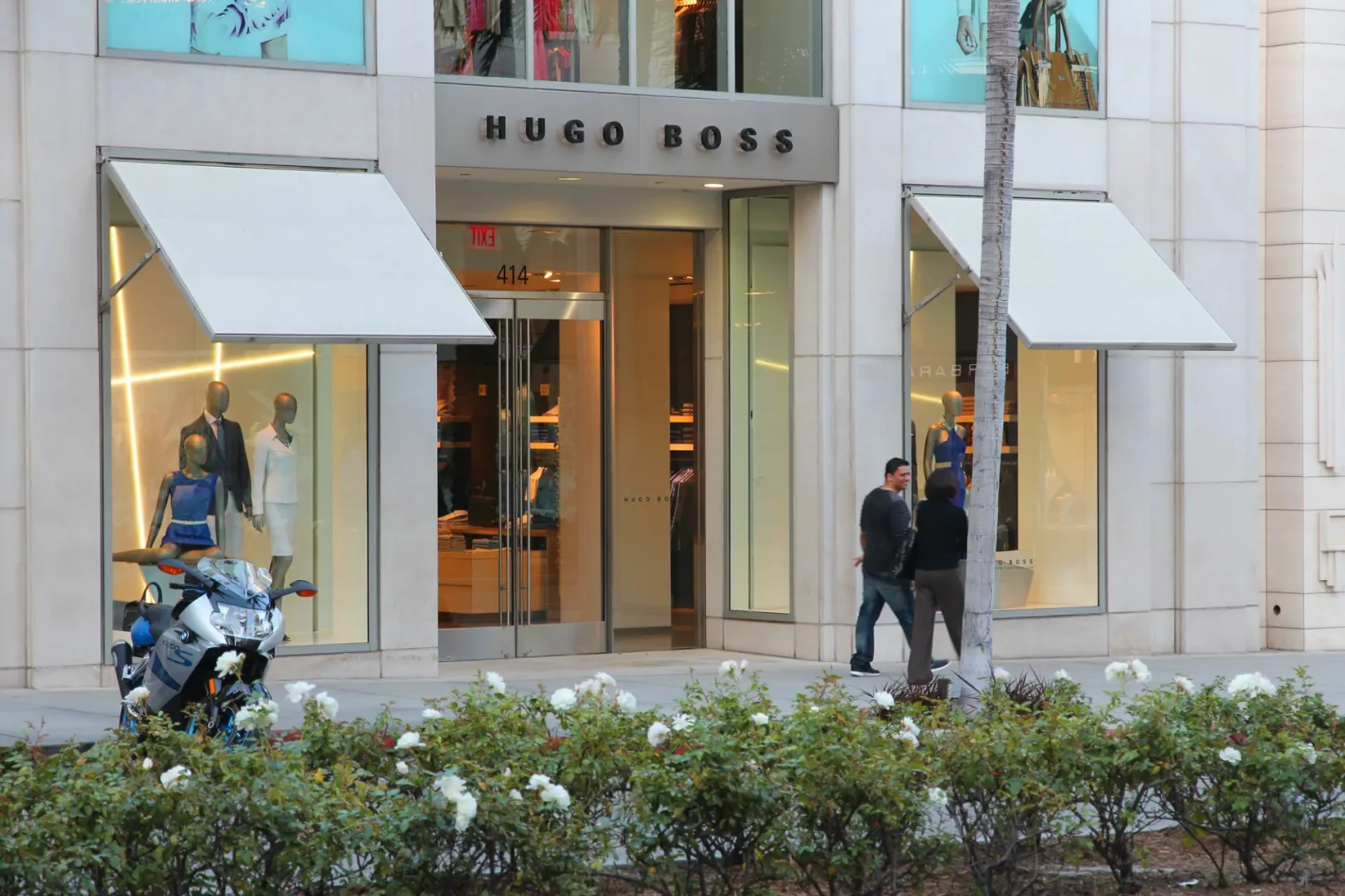 Sklep należący do Hugo Boss