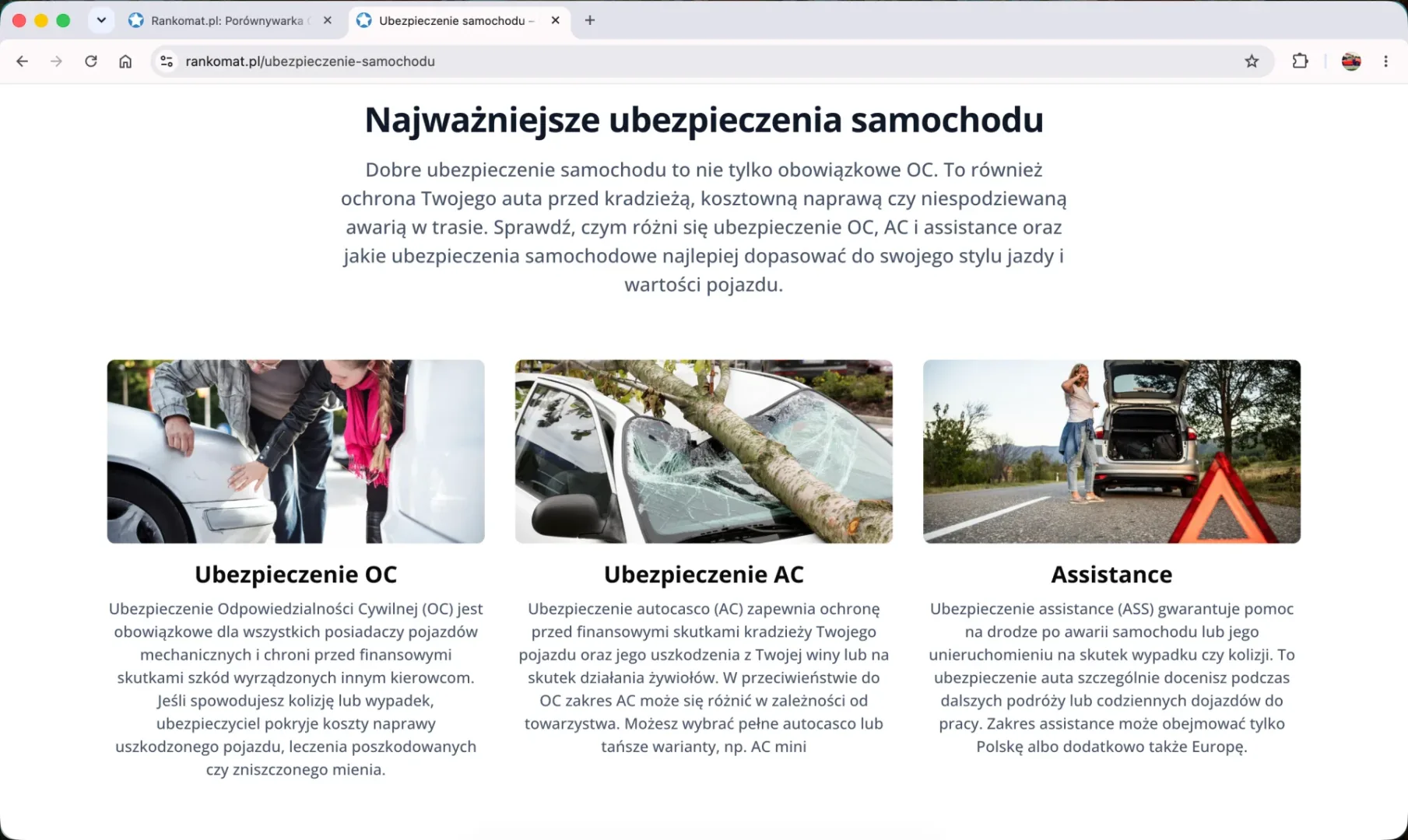 Porównywarka ubezpieczeń Rankomat. Sprawdziłem jak działa Porównywarka ubezpieczeń Rankomat