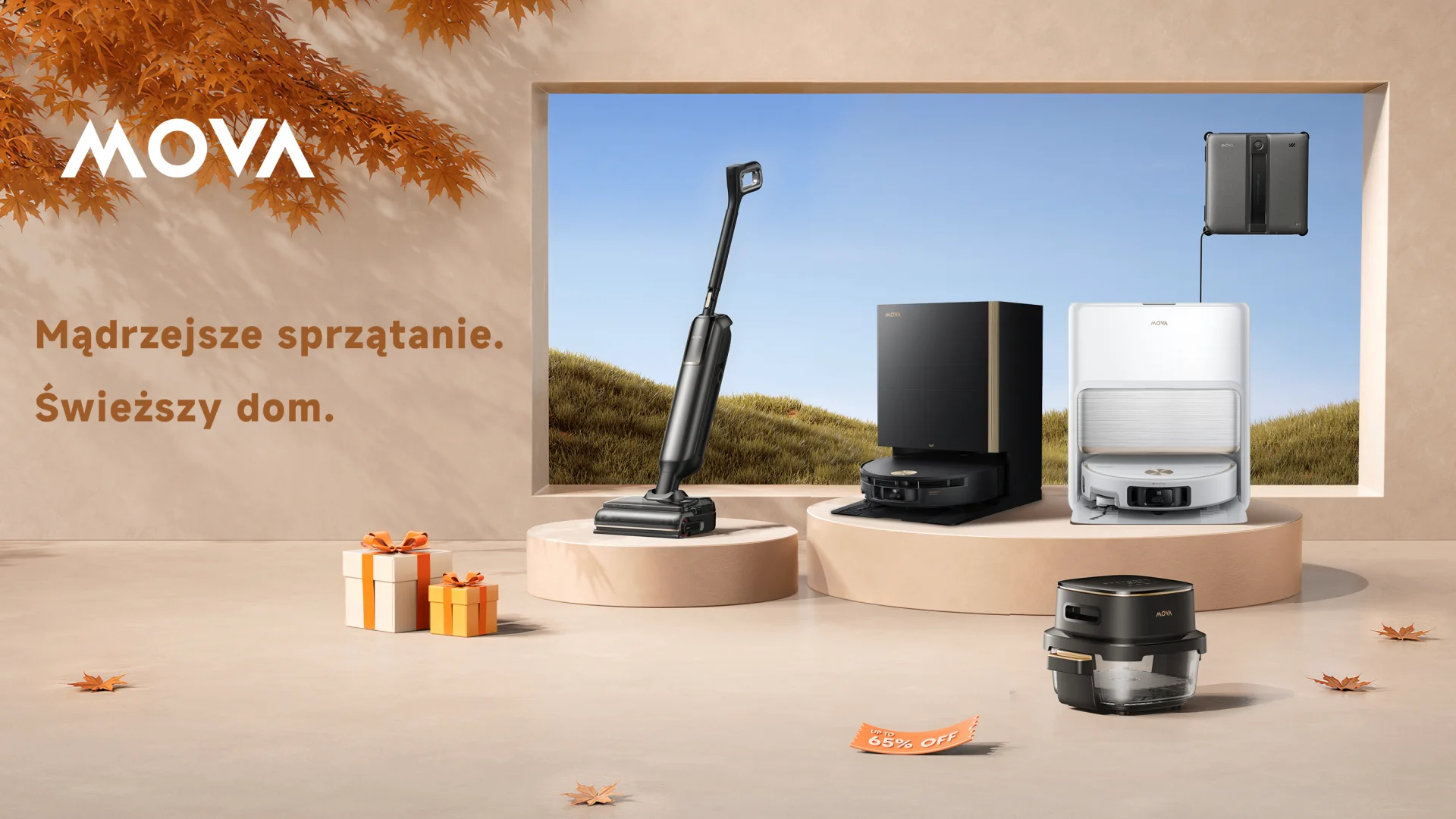 Wrześniowa promocja MOVA - roboty sprzątające dużo taniej.