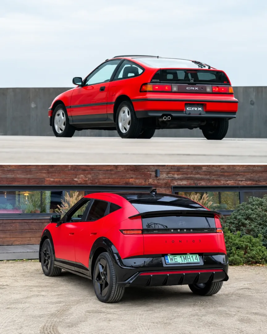 Jeździłem Hyundai IONIQ 3. Fajne auto ale CRX nie odzobaczę Hyundai IONIQ 3 vs Honda CRX