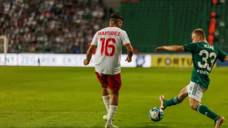 PKO BP Ekstraklasa 2023/24. Mecz pomiędzy Legia Warszawa a ŁKS Łódź.